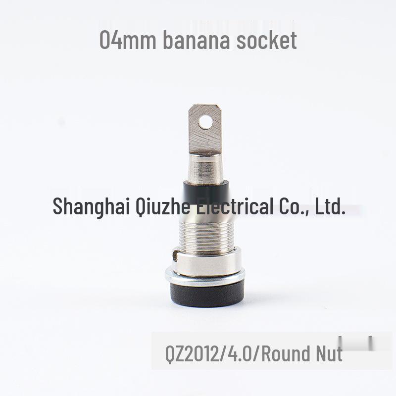 4mm Banana Socket Power Test Connector with Metal Nut Insulated Terminal Post
4mm Banana Socket Power Test Connector with Metal Nut Insulated Terminal Post