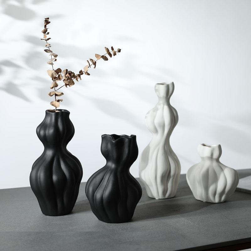 Ceramic Vase Irregular Fold Flower Vase Floral Arrangement Accessories Ceramic Handicraft Home Decoration Flower Pot Terrarium
Ceramic Vase Irregular Fold Flower Vase Floral Arrangement Accessories Ceramic Handicraft Home Decoration Flower Pot Terrarium