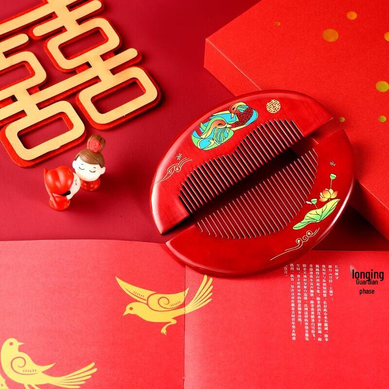 Коричневий подарунковий набір весільних гребінців з самшиту Tan Mujiang
Коричневий подарунковий набір весільних гребінців з самшиту Tan Mujiang