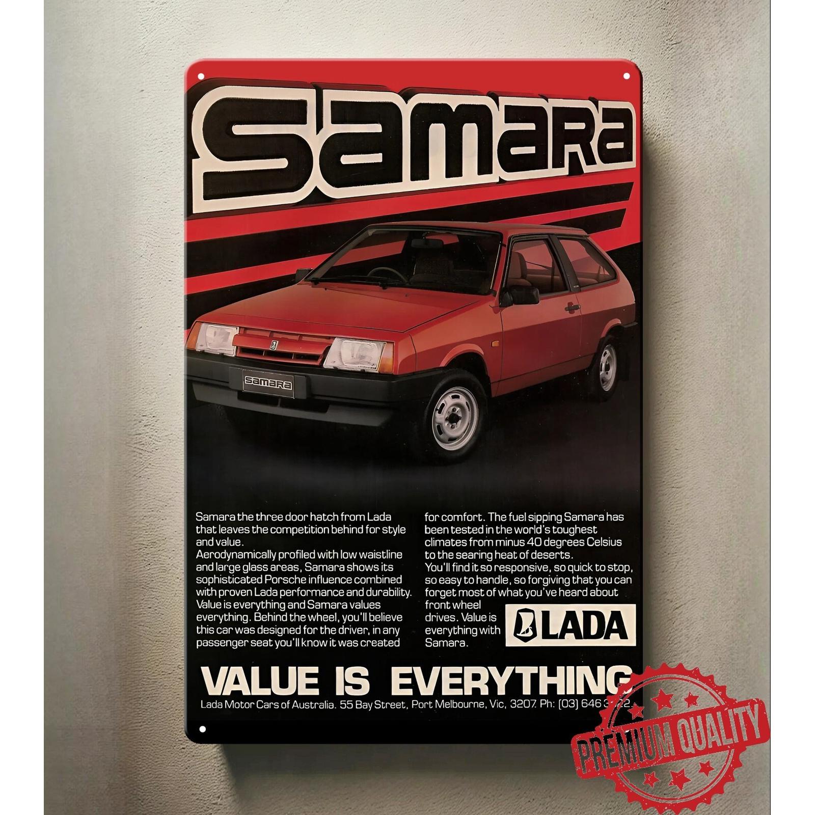 Lada Samara Car Metal Poster Collectable Tin Sign Size Classic Car Art Rustic Wall Art Handcrafted Sign Decorative Plaqu 20x30cm(7.8x11.8inch)
Lada Samara Car Metal Poster Collectable Tin Sign Size Classic Car Art Rustic Wall Art Handcrafted Sign Decorative Plaqu 20x30cm(7.8x11.8inch)