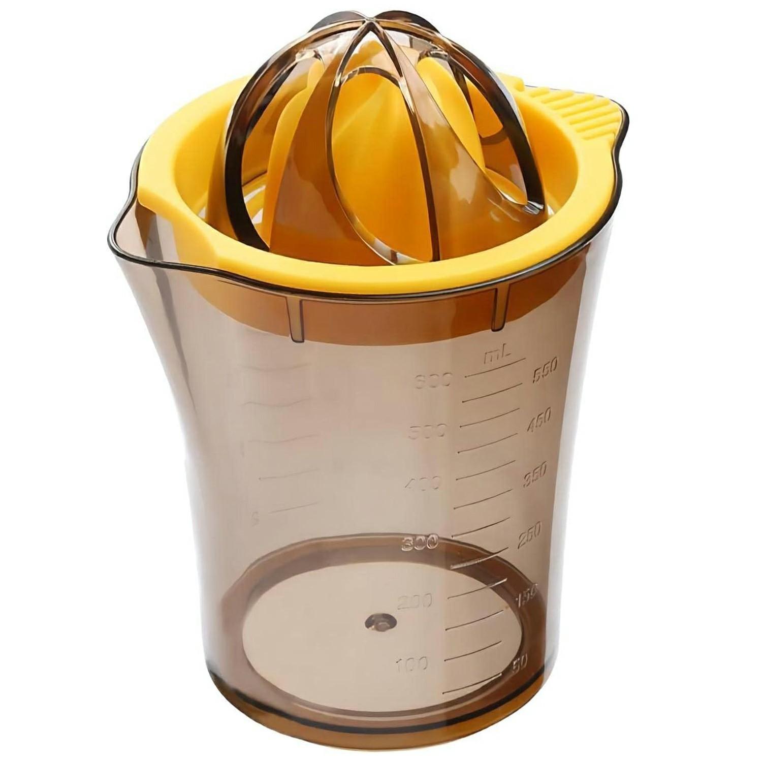600ML Manual Plastic Juicer with Scale Measuring Cup Fruit Squeezer Orange Lemon Juicer Cup (BPA Free, No FDA) A
600ML Manual Plastic Juicer with Scale Measuring Cup Fruit Squeezer Orange Lemon Juicer Cup (BPA Free, No FDA) A