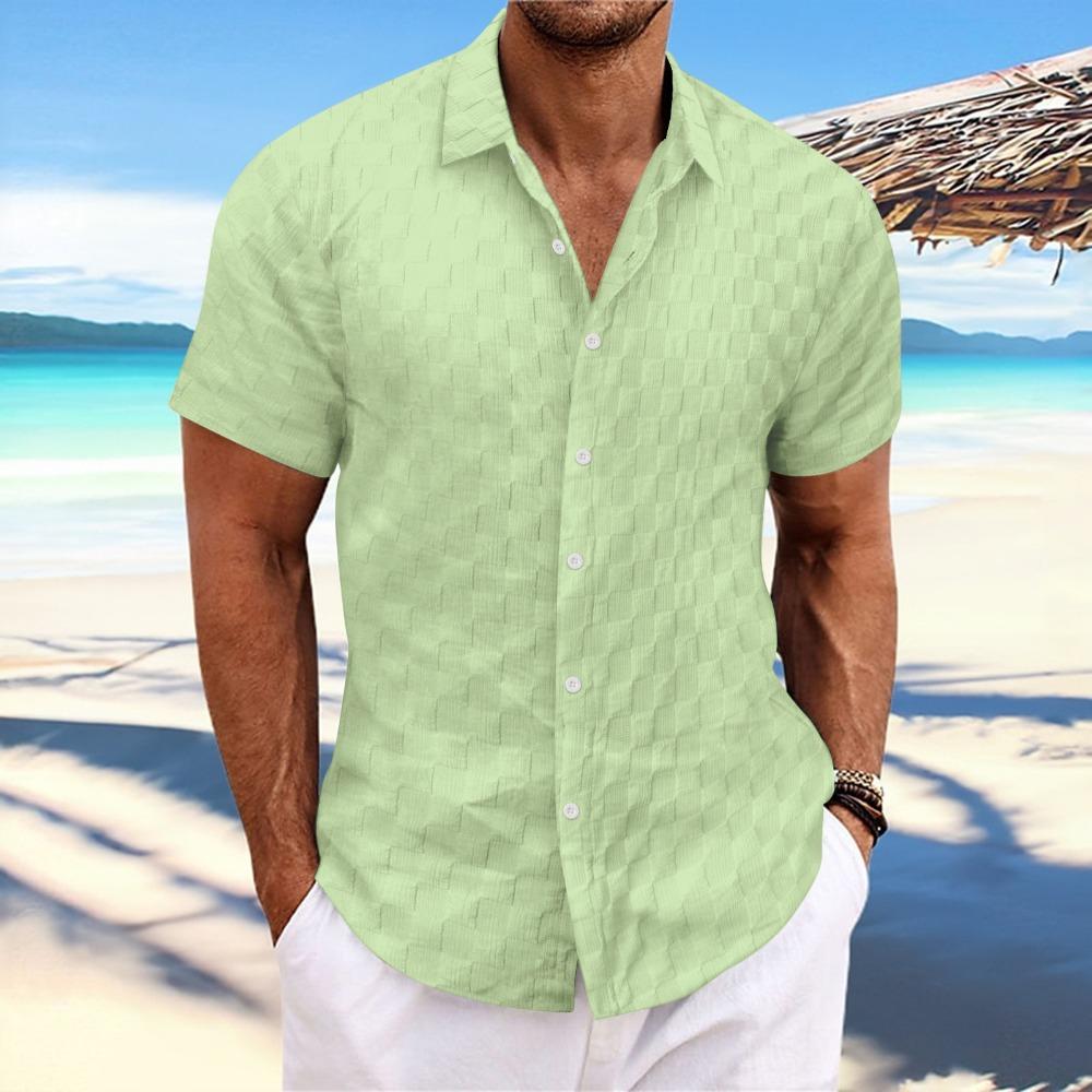 Men s Summer Casual Plaid Collar Short Sleeved Shirt XXXL світло-зелений колір
Men s Summer Casual Plaid Collar Short Sleeved Shirt XXXL світло-зелений колір