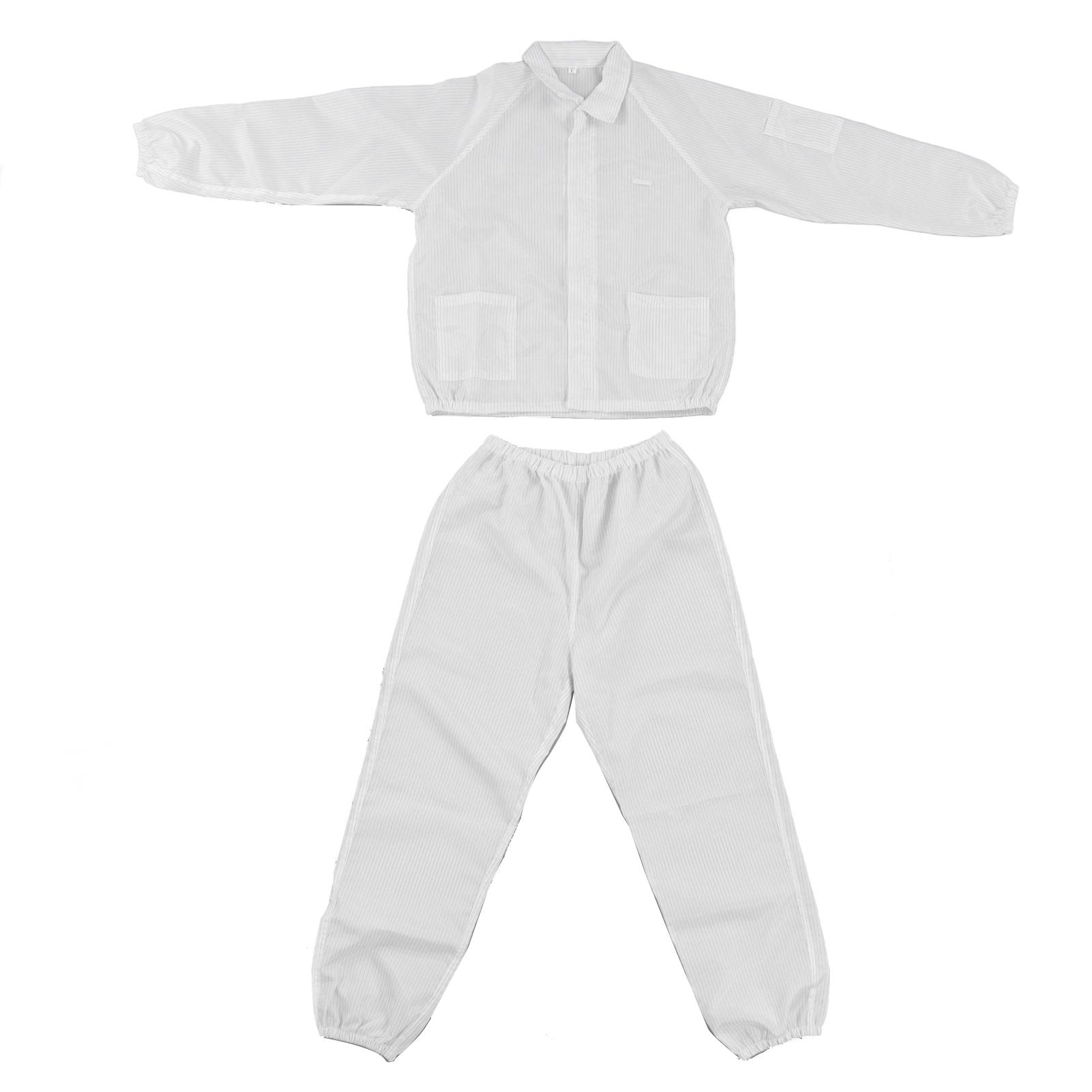 Protection Overall Anti Static Polyester Protective Working Suit White Split Design for Workshop
Protection Overall Anti Static Polyester Protective Working Suit White Split Design for Workshop