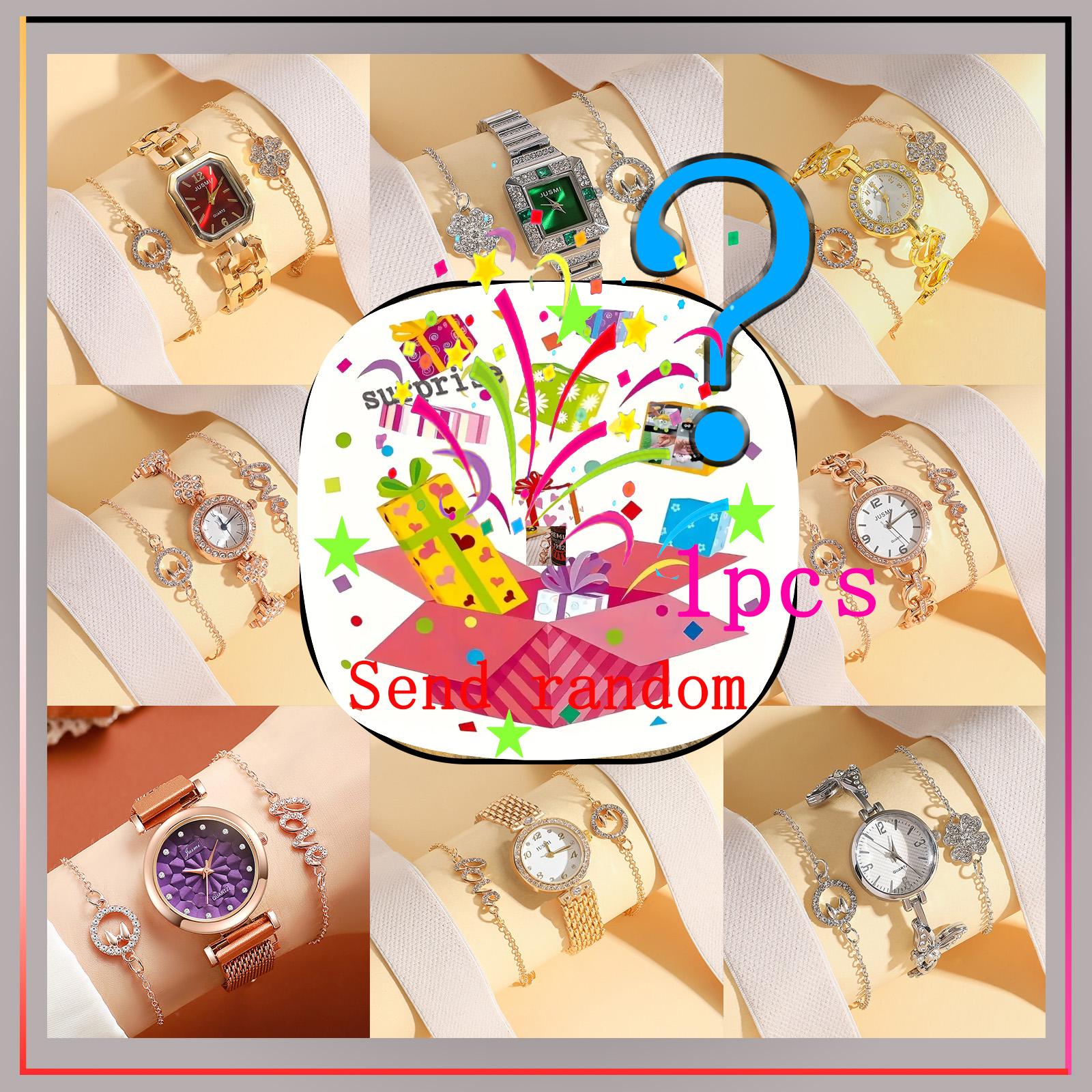Surprise blind box; exquisite fashion design sense inlaid diamond ladies quartz watch wrist chain set blind box birthday gift разноцветный
Surprise blind box; exquisite fashion design sense inlaid diamond ladies quartz watch wrist chain set blind box birthday gift разноцветный