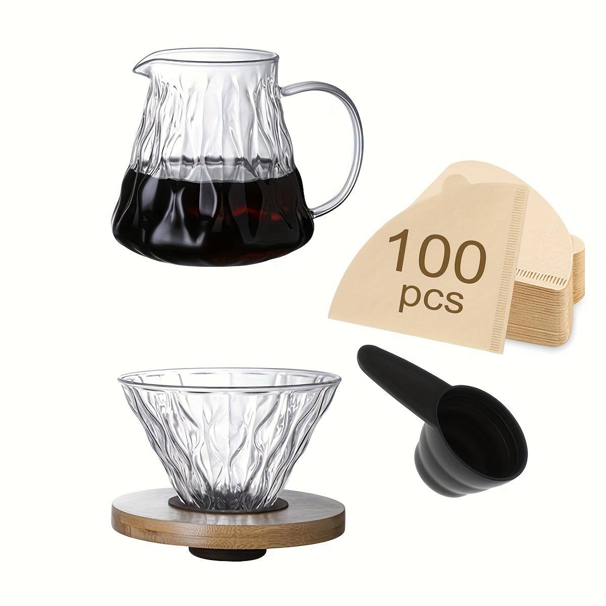 500ml/16oz Pour Over Coffee Maker Set with 100pcs Coffee Filter Paper, Wood Tray Filter Cup, Coffee Measuring Spoon for Home прозрачный
500ml/16oz Pour Over Coffee Maker Set with 100pcs Coffee Filter Paper, Wood Tray Filter Cup, Coffee Measuring Spoon for Home прозрачный