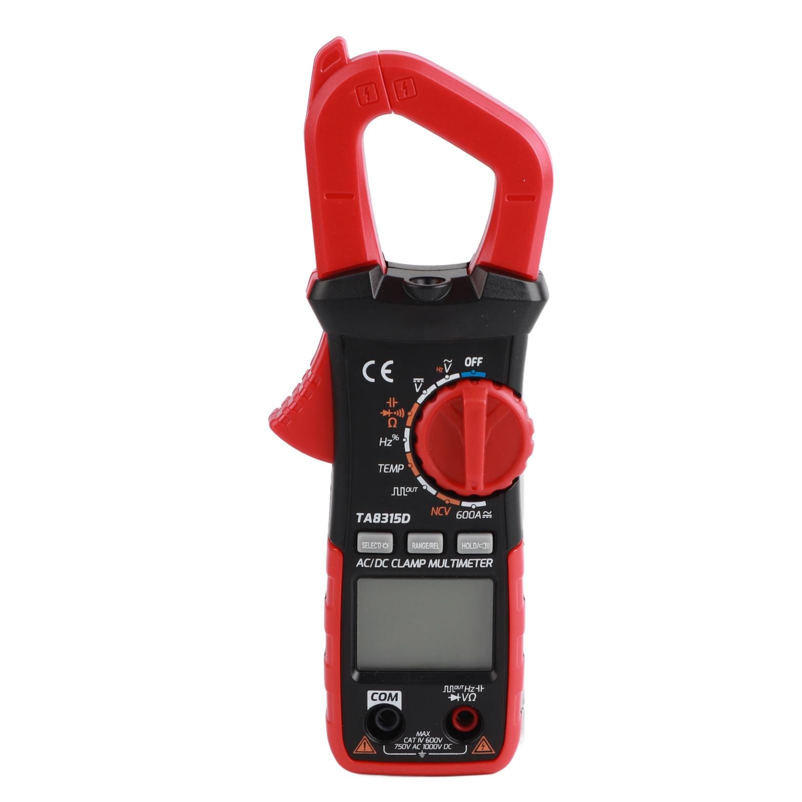 TA8315D Multifunctional Digital Handheld Screen Clamp Multimeter AC DC Voltage Current Meter
TA8315D Multifunctional Digital Handheld Screen Clamp Multimeter AC DC Voltage Current Meter