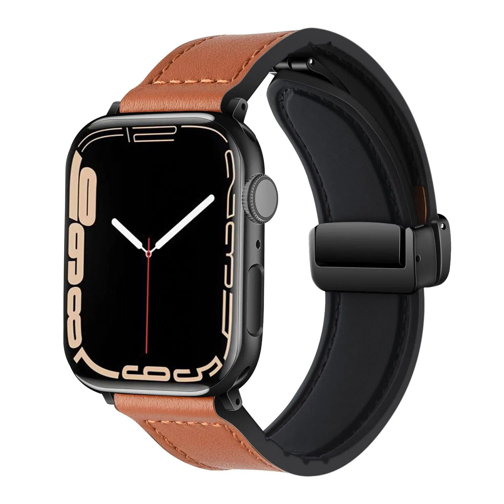 Магнитный Оригинальный Ремешок для Apple watch band 44мм 40мм 45мм 41мм Кожа+силиконовый браслет iWatch series 10 9 8 se ultra 2 3 49мм 38 40 41mm S10-42mm коричневый
Магнитный Оригинальный Ремешок для Apple watch band 44мм 40мм 45мм 41мм Кожа+силиконовый браслет iWatch series 10 9 8 se ultra 2 3 49мм 38 40 41mm S10-42mm коричневый