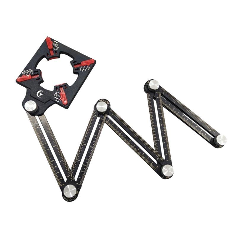 Алюминиевый сплав Шестисекционная складная линейка Многофункциональная складная линейка Позиционирование отверстий для плитки Плотницкая измерительная лента
Алюминиевый сплав Шестисекционная складная линейка Многофункциональная складная линейка Позиционирование отверстий для плитки Плотницкая измерительная лента