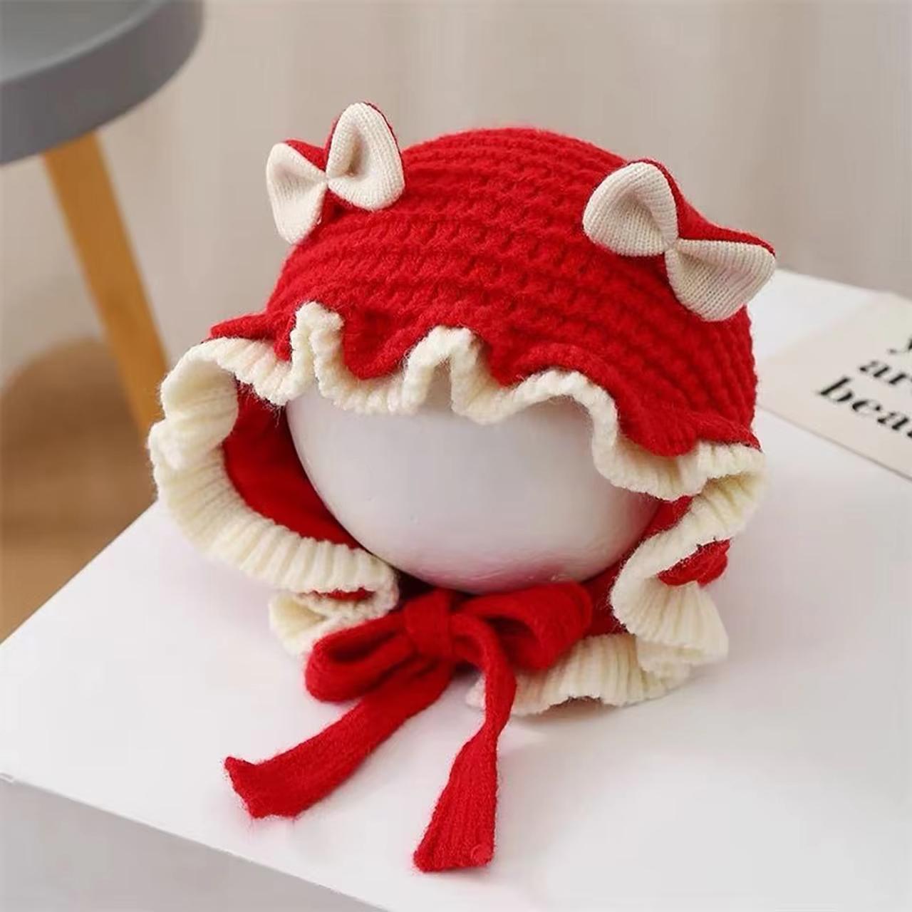 Милая шапка для девочки с бантиком, зимняя, мягкая вязаная с оборками, для младенца, с защитой ушей, толстая, теплая, ветронепродуваемая, шапка-бини с ушками для малыша красный
Милая шапка для девочки с бантиком, зимняя, мягкая вязаная с оборками, для младенца, с защитой ушей, толстая, теплая, ветронепродуваемая, шапка-бини с ушками для малыша красный