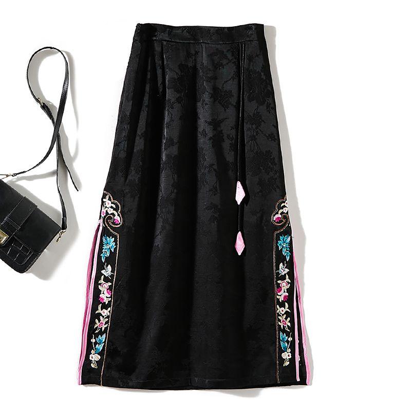 Chinese Style Stylish Horse-Face Skirt! Women s Over-the-Knee Tassel Satin Acetate Tencel Side Slit Skirt All Year Round Wear Skirt Black 4XL
Chinese Style Stylish Horse-Face Skirt! Women s Over-the-Knee Tassel Satin Acetate Tencel Side Slit Skirt All Year Round Wear Skirt Black 4XL