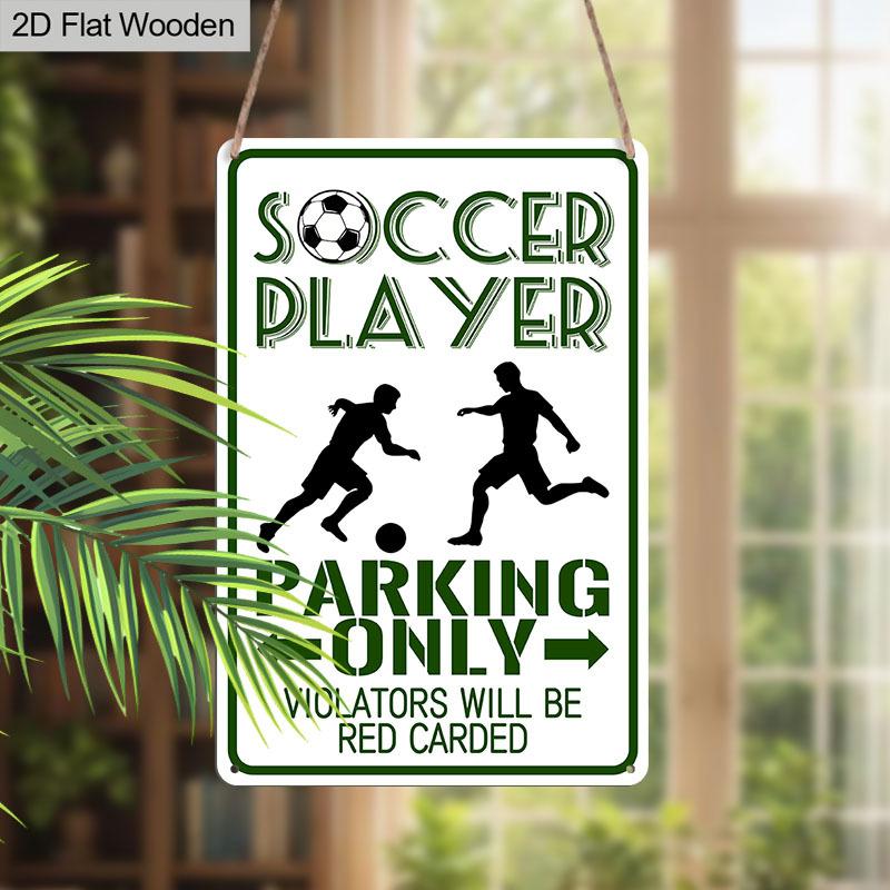 2D Flat, 1pc Soccer Player Parking Only Aluminium Metal Wall Decor Sign - 8 x12 Funny Sports Parking Decor, Football Player Silhouette Wall Art 20*30cm
2D Flat, 1pc Soccer Player Parking Only Aluminium Metal Wall Decor Sign - 8 x12 Funny Sports Parking Decor, Football Player Silhouette Wall Art 20*30cm