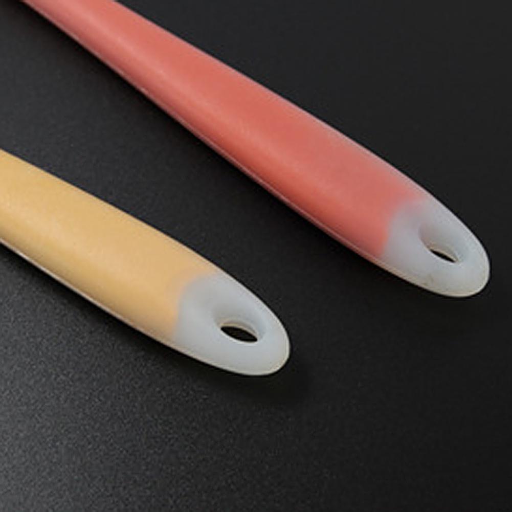 Силиконовые антипригарные антипригарные полупрозрачные ручки для супа, ложки, кухонные инструменты для приготовления пищи жёлтый