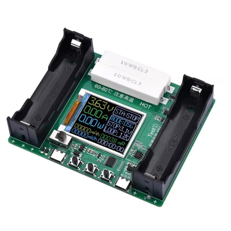 Lithium Battery Capacity Tester Module, MMWh Digital Battery Power Detector, Type-C, 18650
Lithium Battery Capacity Tester Module, MMWh Digital Battery Power Detector, Type-C, 18650