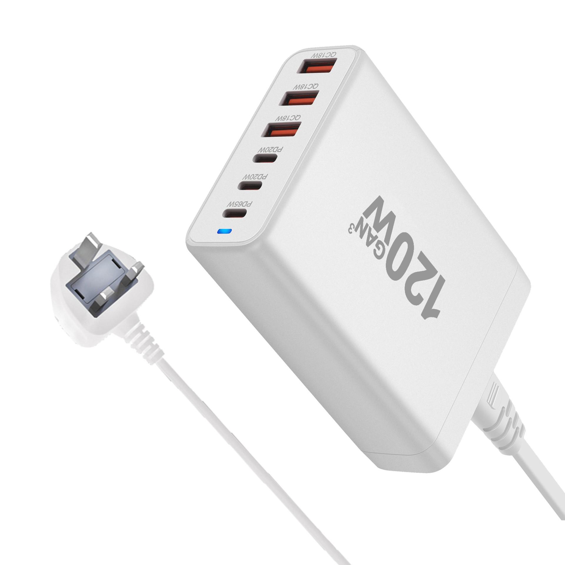 200W Multi-Port Desktop GaN Charger with 4C2A Direct Charging 120W UK 3C3A чорний
200W Multi-Port Desktop GaN Charger with 4C2A Direct Charging 120W UK 3C3A чорний