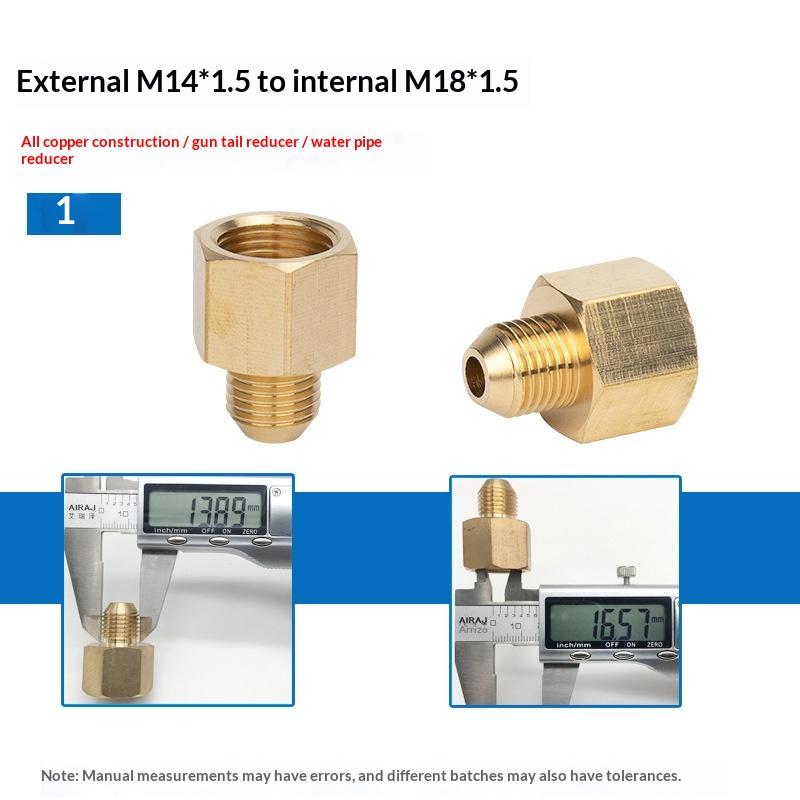 New 1Pcs Male Female Adapter, F/M Hose Barb Hose Connector, Durable Brass Pipe Fitting 3/8 1/4 M14 M18 M22 Thread
New 1Pcs Male Female Adapter, F/M Hose Barb Hose Connector, Durable Brass Pipe Fitting 3/8 1/4 M14 M18 M22 Thread