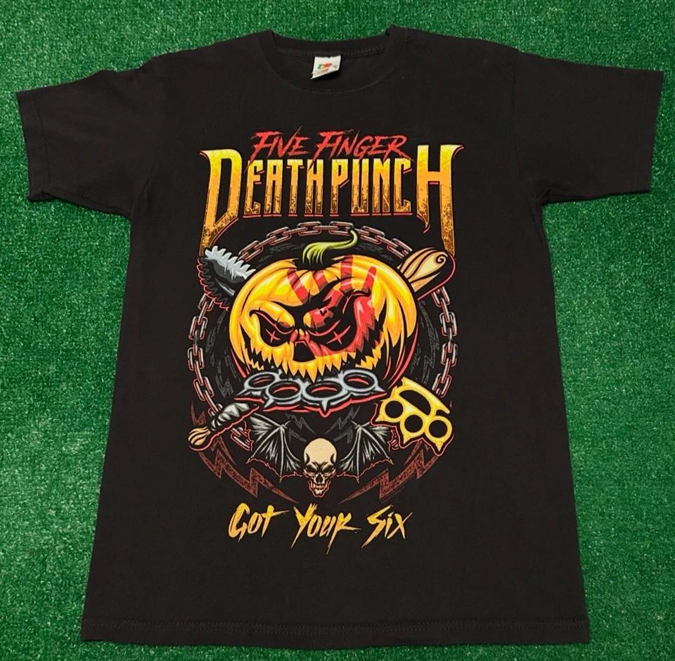 Vintage Y2K Five Finger Death Punch Band Tee Got Your Six Halloween Shirt Small XL
Vintage Y2K Five Finger Death Punch Band Tee Got Your Six Halloween Shirt Small XL