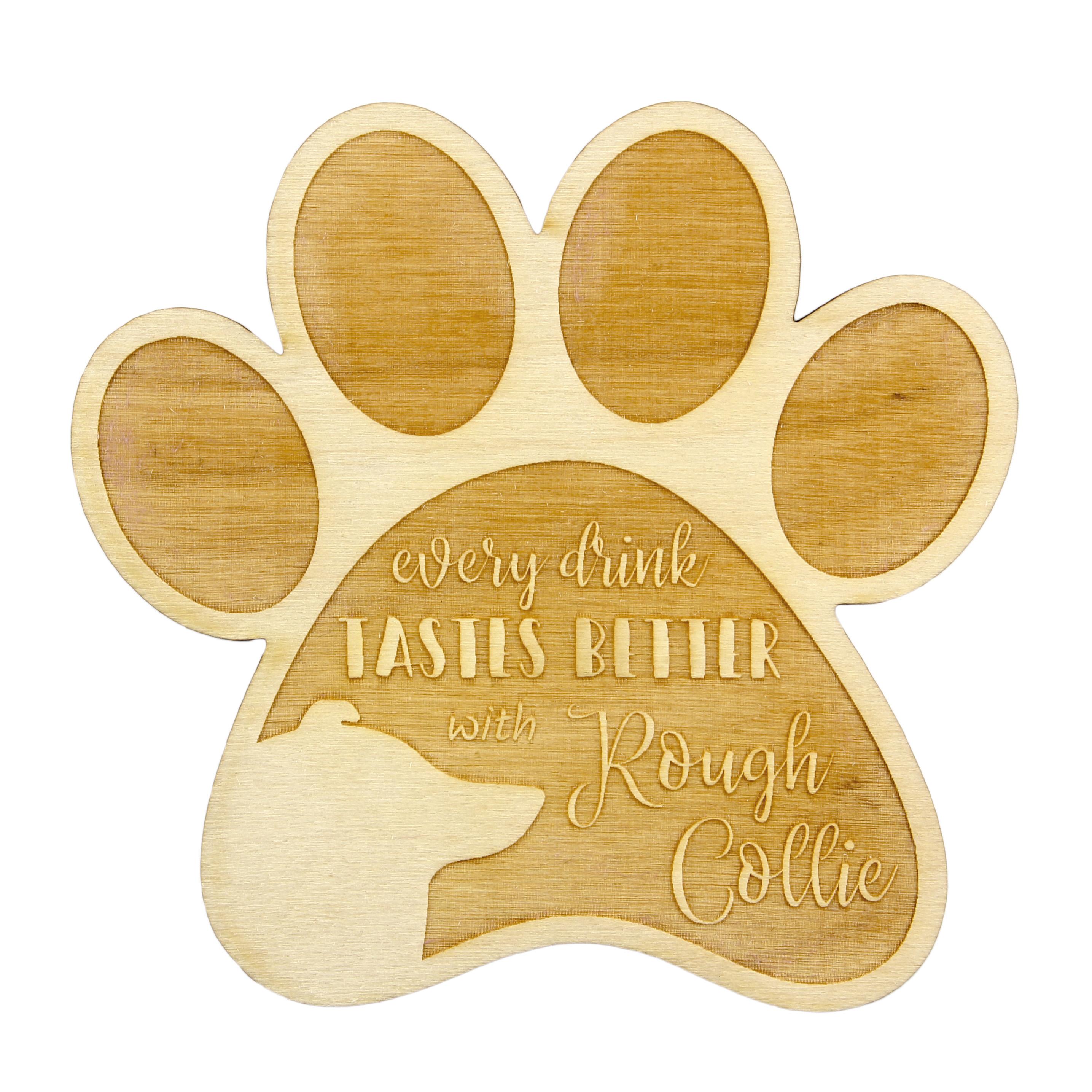 Collie Rough, Long-Haired Collie - Mug coaster, engraved coaster with dog, gift for dog lover by Art-Dog brand
Collie Rough, Long-Haired Collie - Mug coaster, engraved coaster with dog, gift for dog lover by Art-Dog brand