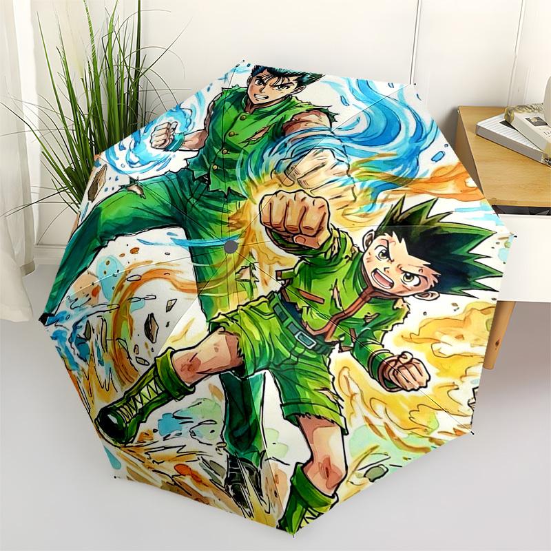 1pc Brother Hood & Gon Freecss: Automatic Opening/Closing Outdoor Umbrella with Portable 3-Fold Design, 8-Bone Iron Frame - Outdoor for Anime Fan
1pc Brother Hood & Gon Freecss: Automatic Opening/Closing Outdoor Umbrella with Portable 3-Fold Design, 8-Bone Iron Frame - Outdoor for Anime Fan