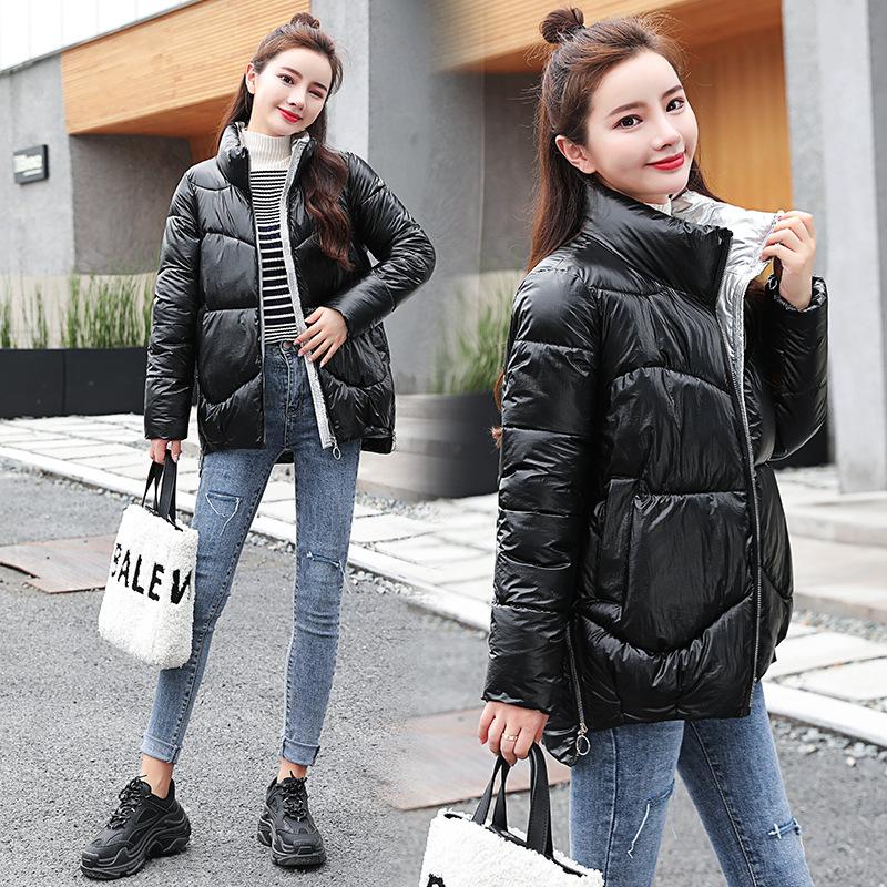 Glossy down clothes women s short winter new clothes loose jacket S чорний
Glossy down clothes women s short winter new clothes loose jacket S чорний