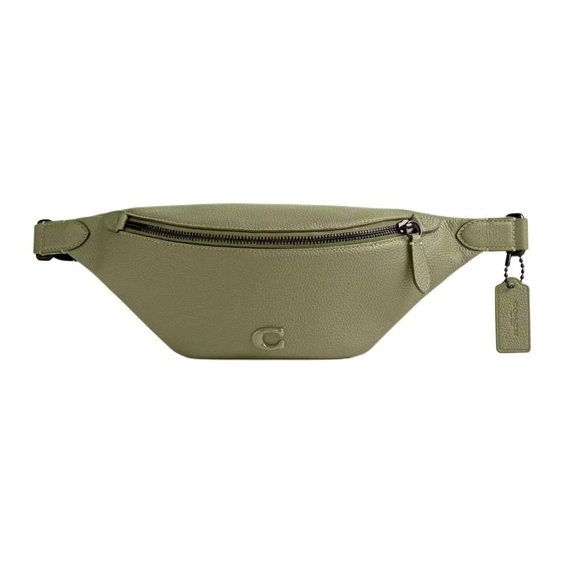 COACH Charter 34 Logo zipper closure Soft pebbled leather Belt bag Large Men s Moss green зелений
COACH Charter 34 Logo zipper closure Soft pebbled leather Belt bag Large Men s Moss green зелений