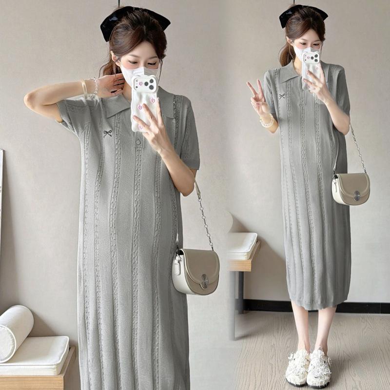Maternity Summer Trendy Plus Size Knit Dress: Casual, Slimming & Versatile M сірий колір
Maternity Summer Trendy Plus Size Knit Dress: Casual, Slimming & Versatile M сірий колір