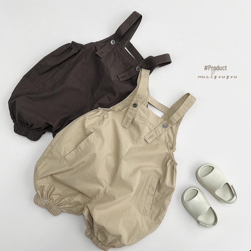 Summer New Cotton Overalls for Kids - Japanese & Korean Style 120 cm колір темно кави
Summer New Cotton Overalls for Kids - Japanese & Korean Style 120 cm колір темно кави