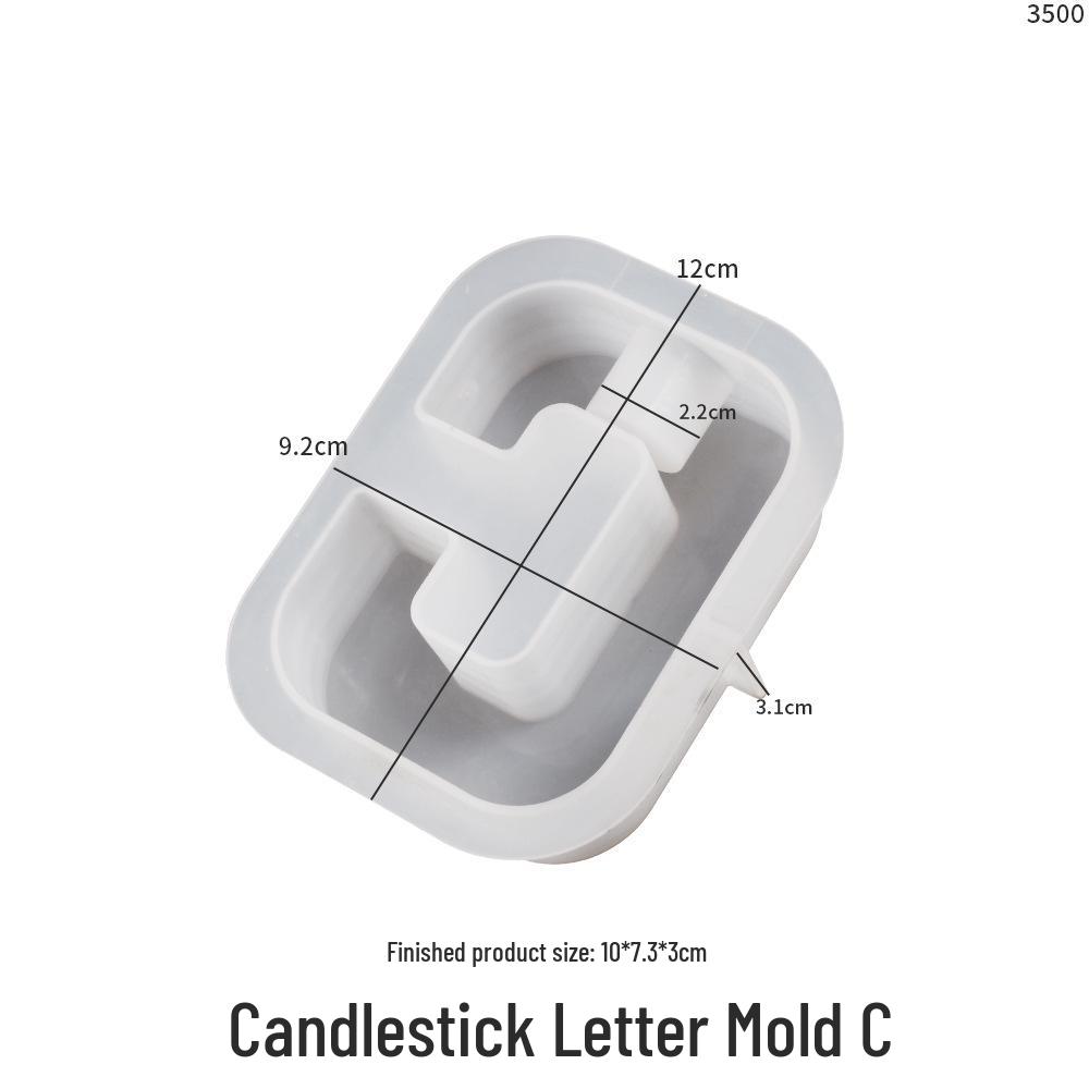 Poppy DIY Uppercase Letter Candle Holder Silicone Mold for Aroma Candles
Poppy DIY Uppercase Letter Candle Holder Silicone Mold for Aroma Candles