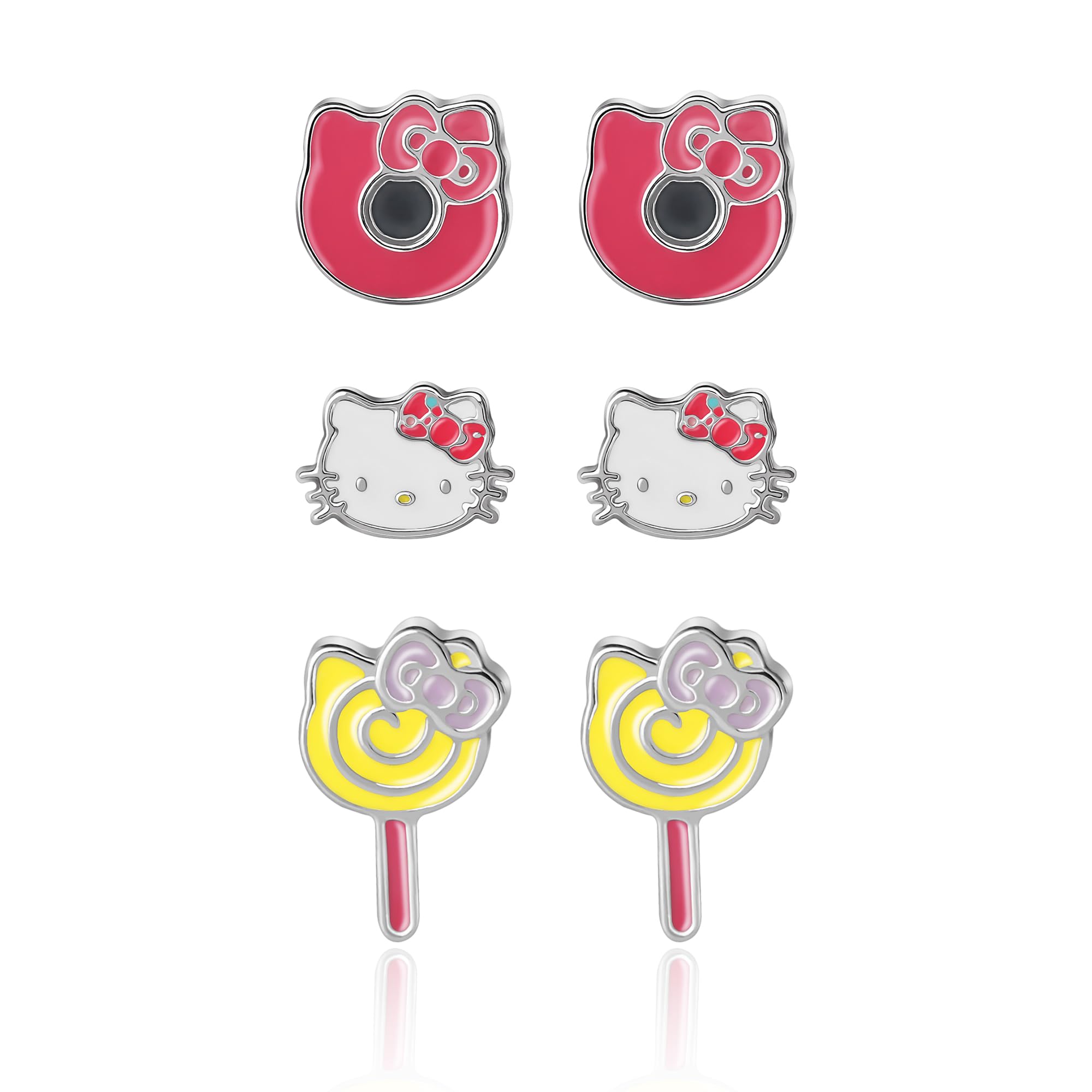 Sanrio Hello Kitty Earrings 3 Pairs Set Official License Hello Kitty Earrings 3 Piece Set Hello Kitty Imitation No Jewels - - Gift, Rhodium. ,
Sanrio Hello Kitty Earrings 3 Pairs Set Official License Hello Kitty Earrings 3 Piece Set Hello Kitty Imitation No Jewels - - Gift, Rhodium. ,