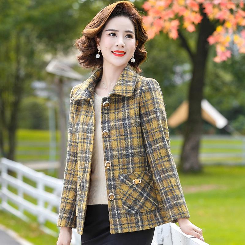 Autumn Fashion Plaid Suit for Middle-aged Women: Elegant Spring/Autumn Outerwear 4XL (135-145 jin)
Autumn Fashion Plaid Suit for Middle-aged Women: Elegant Spring/Autumn Outerwear 4XL (135-145 jin)