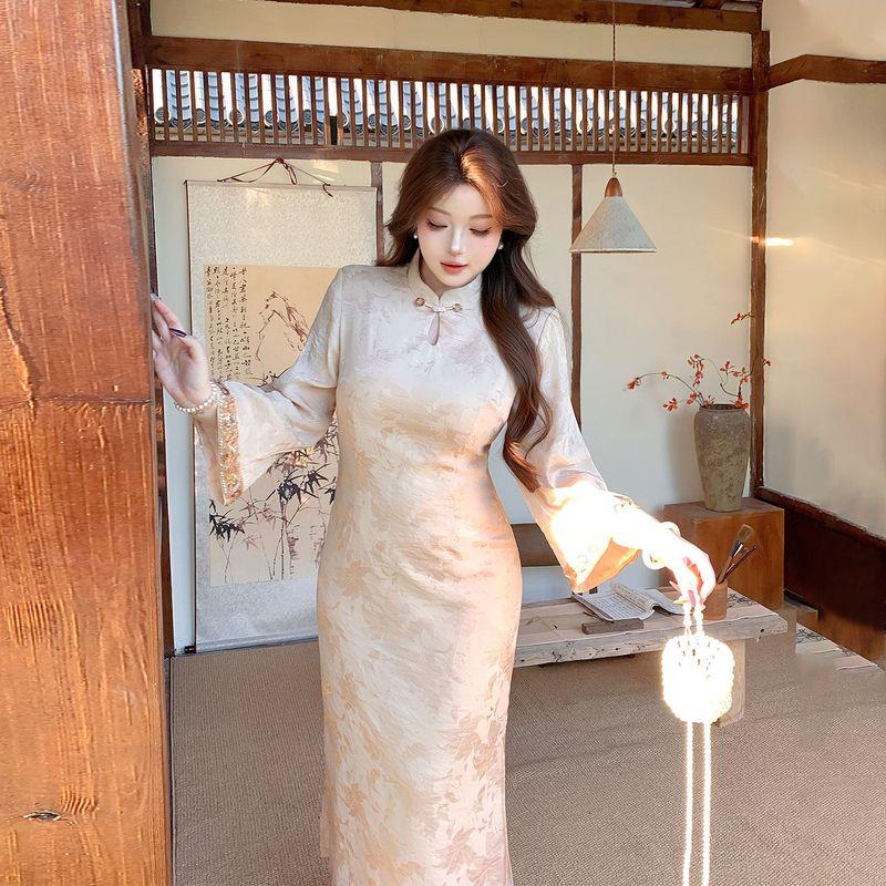 Plus-Size Women s Clothing, New Chinese-Style Improved Cheongsam, Elegant and Slimming Jacquard Stand-Collar Dress for Curvy Women Grapefruit Powder XL
Plus-Size Women s Clothing, New Chinese-Style Improved Cheongsam, Elegant and Slimming Jacquard Stand-Collar Dress for Curvy Women Grapefruit Powder XL