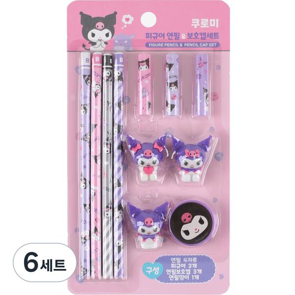 Набор карандашей для фигурок Sanrio Kuromi + защитный колпачок, 6 комплектов, розовые корейские популярные игрушки
Набор карандашей для фигурок Sanrio Kuromi + защитный колпачок, 6 комплектов, розовые корейские популярные игрушки
