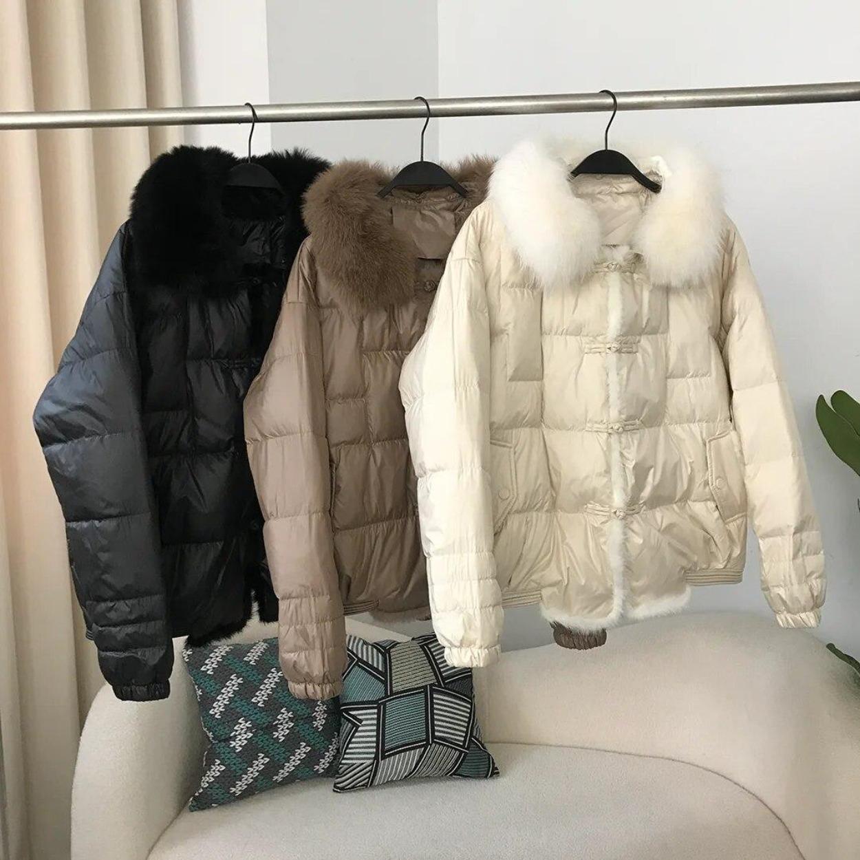 OFTBUY 2024 пальто из натурального меха, зимняя куртка, женская куртка из натурального норкового меха с воротником на утином пуху, толстая теплая свободная верхняя одежда, уличная одежда, новинка M бежевый
OFTBUY 2024 пальто из натурального меха, зимняя куртка, женская куртка из натурального норкового меха с воротником на утином пуху, толстая теплая свободная верхняя одежда, уличная одежда, новинка M бежевый