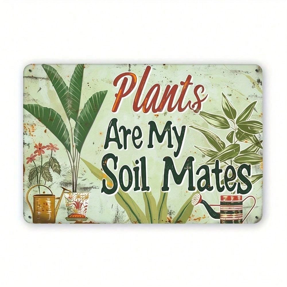 Metal Poster Wall Art Retro Vintage Plants My Soil Mates Kitchen Decor
Metal Poster Wall Art Retro Vintage Plants My Soil Mates Kitchen Decor
