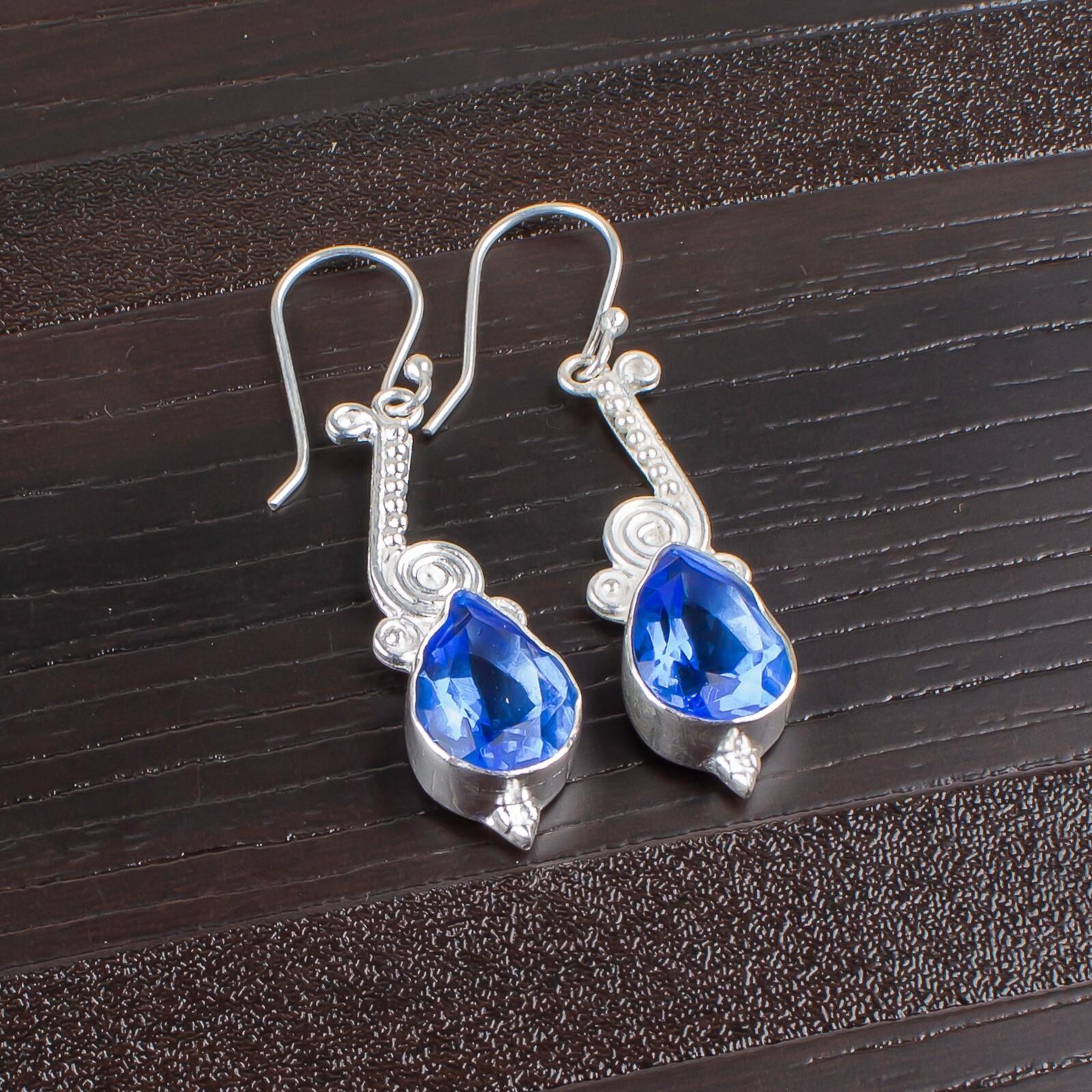 Genuine Tanzanite Gemstone 925 Sterling Silver Pretty Jewelry Earrings For Mom EE-37-6
Genuine Tanzanite Gemstone 925 Sterling Silver Pretty Jewelry Earrings For Mom EE-37-6