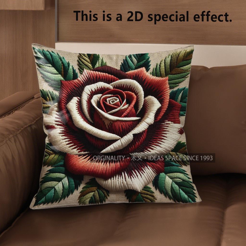 2D Vintage Embossed Rose Throw Pillow Covers** Pattern Cushion Cover Suitable For Sofa Bedroom Car Pillow Cover 40x40cm
2D Vintage Embossed Rose Throw Pillow Covers** Pattern Cushion Cover Suitable For Sofa Bedroom Car Pillow Cover 40x40cm