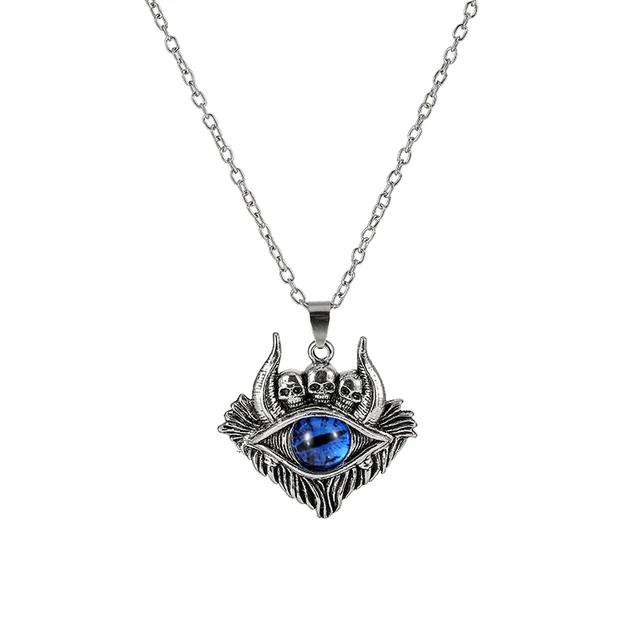 Pentagram Shape Devil s Eye Pendant Necklace for Men and Women Punk Retro Non-Adjustable Metal Necklace Trend Jewelry Gifts 3-blue
Pentagram Shape Devil s Eye Pendant Necklace for Men and Women Punk Retro Non-Adjustable Metal Necklace Trend Jewelry Gifts 3-blue