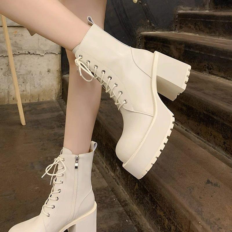 Platform Women s Boots High-heeled Fashion Side Zipper Short Boots British Style Round Toe PU Leather Rubber Outsole Women Shoes 35 брудно-білий
Platform Women s Boots High-heeled Fashion Side Zipper Short Boots British Style Round Toe PU Leather Rubber Outsole Women Shoes 35 брудно-білий