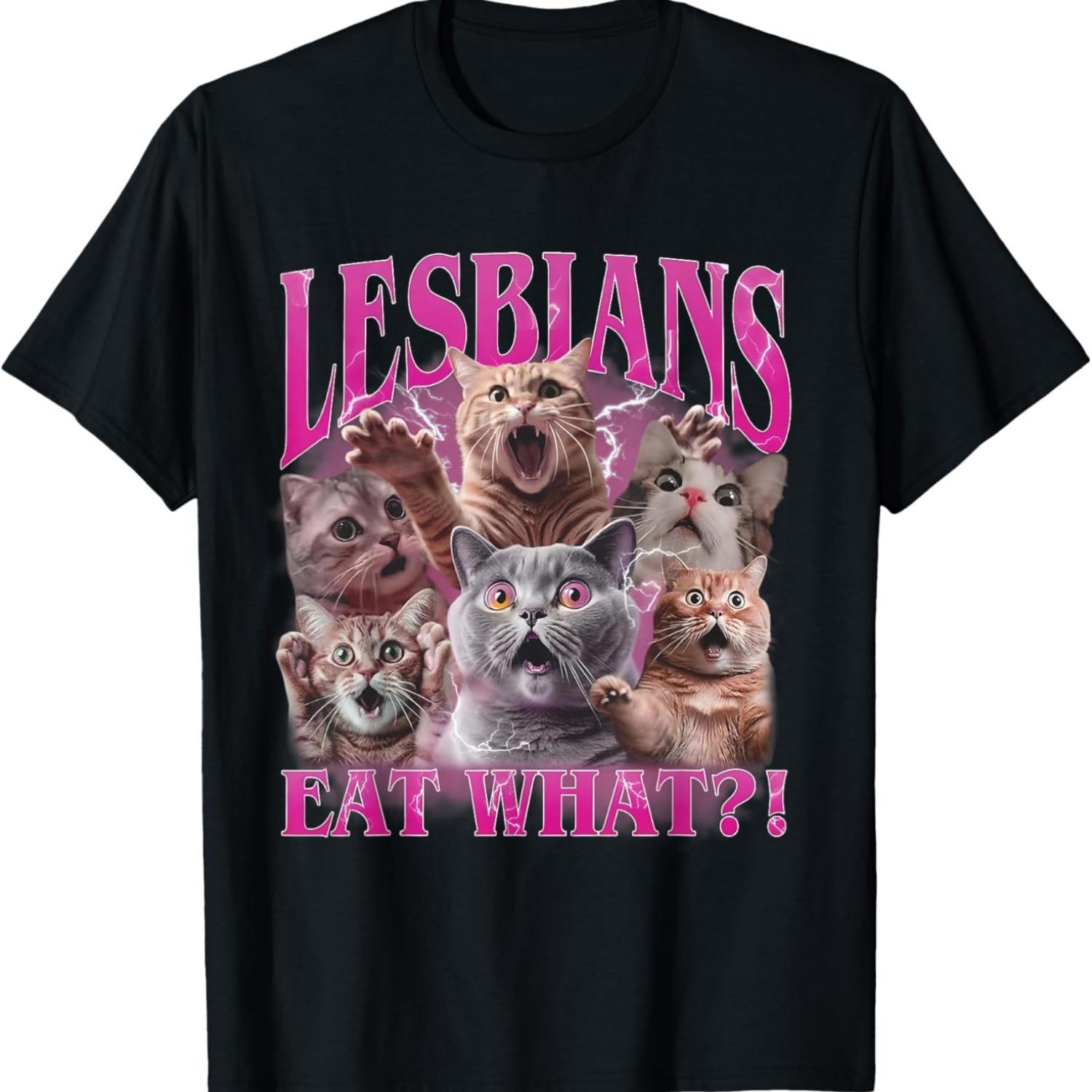 Lesbians Eat What_! Funny Offensive Cat Bootleg Sarcastic T-Shirt XXXXXL чорний
Lesbians Eat What_! Funny Offensive Cat Bootleg Sarcastic T-Shirt XXXXXL чорний