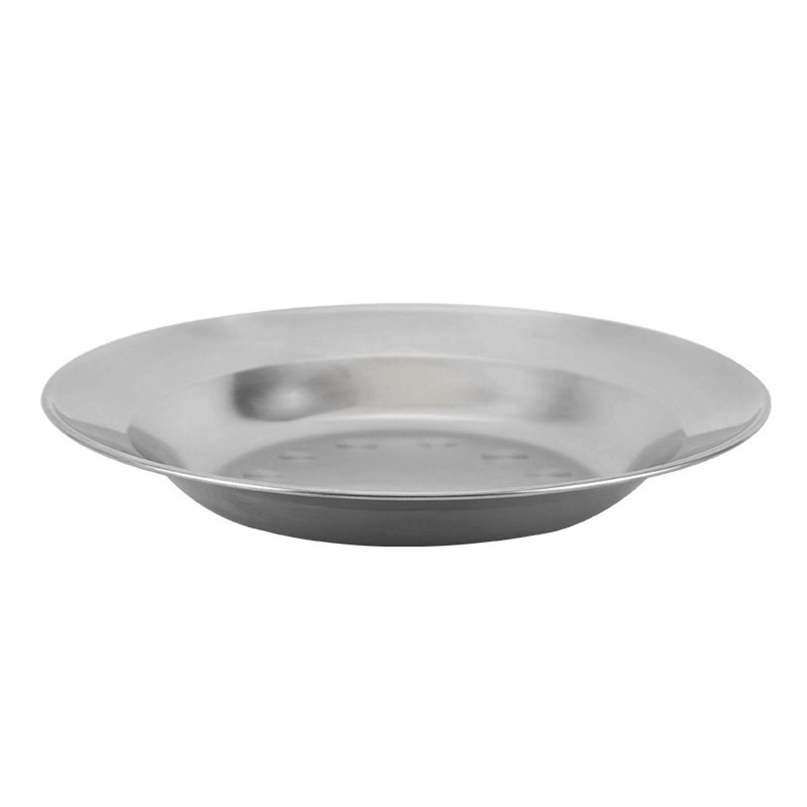 Stainless Steel Dish Plate Thickened Metal Multifunction Round Dinner Plate for Home Restaurant 16cm/6.3in
Stainless Steel Dish Plate Thickened Metal Multifunction Round Dinner Plate for Home Restaurant 16cm/6.3in