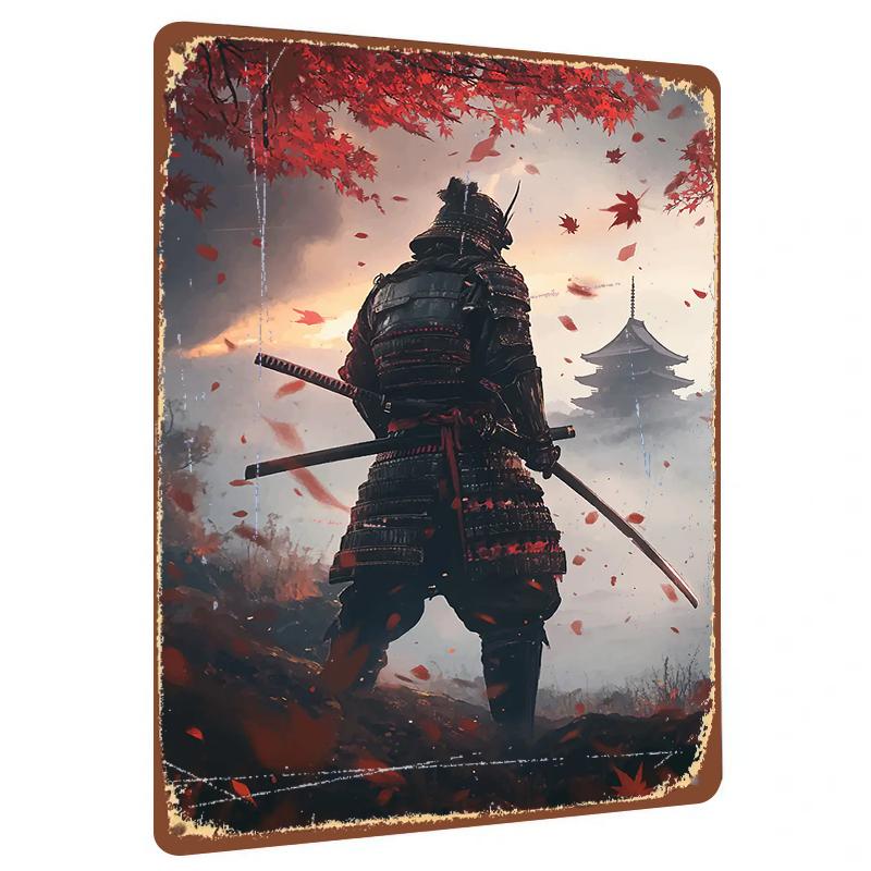 Samurai in Traditional Armor with Red Maple Leaves Japanese Castle Landscape Metal Wall Art Decor 20x30cm(7.8x11.8inch)
Samurai in Traditional Armor with Red Maple Leaves Japanese Castle Landscape Metal Wall Art Decor 20x30cm(7.8x11.8inch)