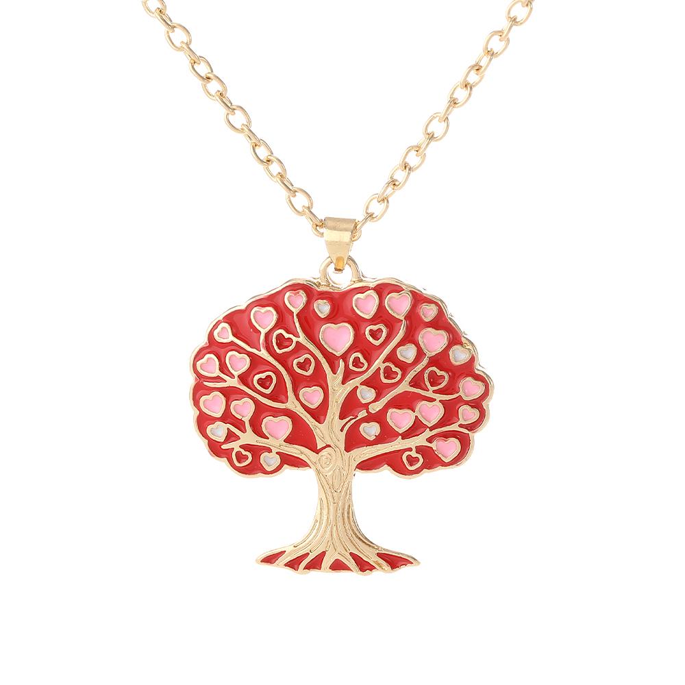 Romantic Valentine s Day Pink Heart Pattern World Tree Shaped Necklace Red Yggdrasil Golden Pendant For Women Gift 45cm
Romantic Valentine s Day Pink Heart Pattern World Tree Shaped Necklace Red Yggdrasil Golden Pendant For Women Gift 45cm
