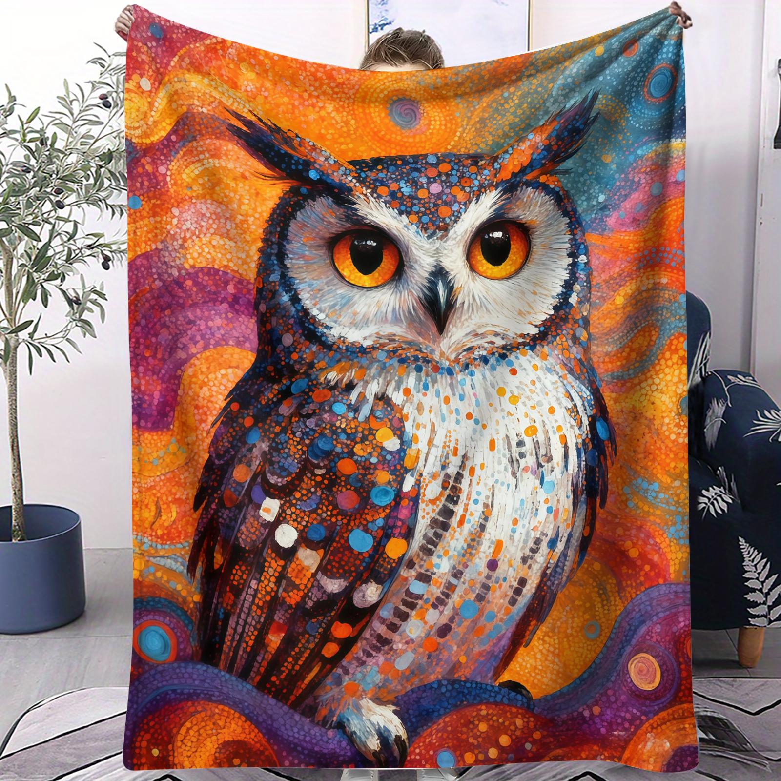 Colorful animal owl pattern Flannel printed blanket suitable for all seasons suitable for living room office sofa and travel 75x100cm
Colorful animal owl pattern Flannel printed blanket suitable for all seasons suitable for living room office sofa and travel 75x100cm