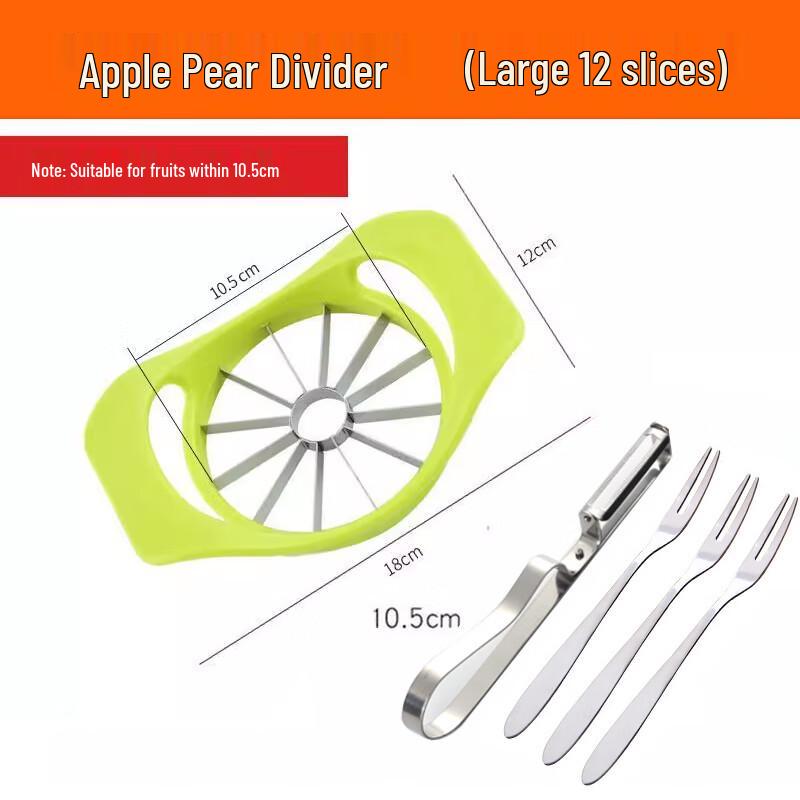 Набор из нержавеющей стали для нарезки яблок на 12 долек и удаления сердцевины
Набор из нержавеющей стали для нарезки яблок на 12 долек и удаления сердцевины
