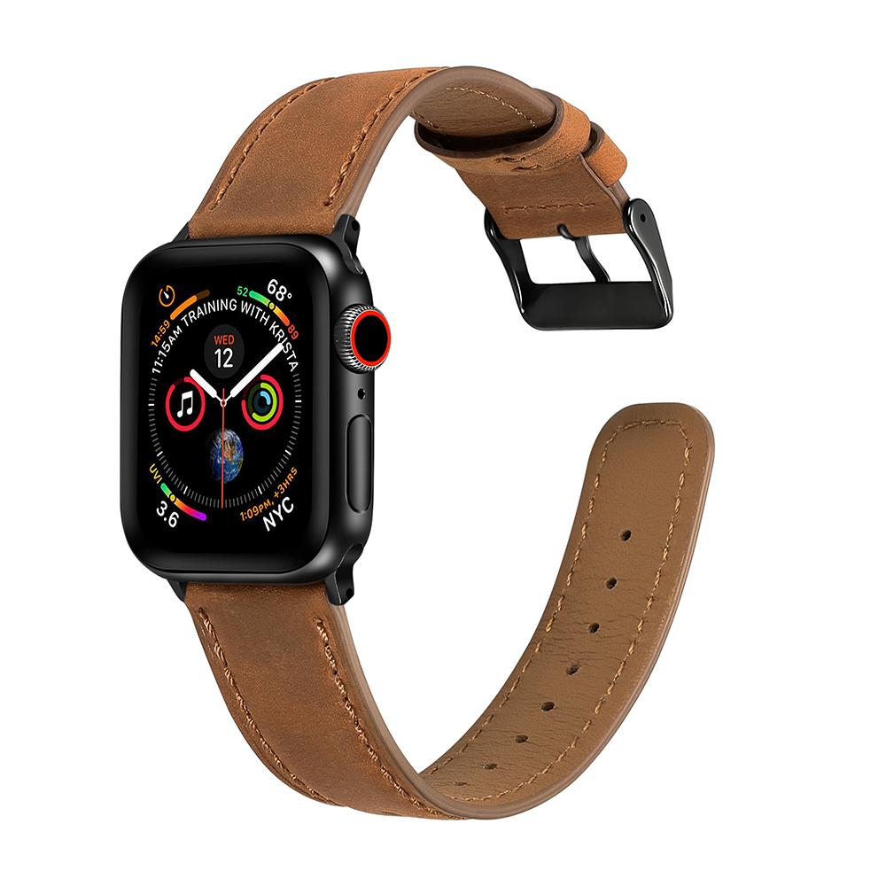 Crackle Texture Watchband Genuine Leather Watch Strap for Apple Watch Series 10 42mm/9 8 7 41mm/SE (2023) SE (2022) SE 6 5 4 40mm/3 2 1 38mm Brown
Crackle Texture Watchband Genuine Leather Watch Strap for Apple Watch Series 10 42mm/9 8 7 41mm/SE (2023) SE (2022) SE 6 5 4 40mm/3 2 1 38mm Brown