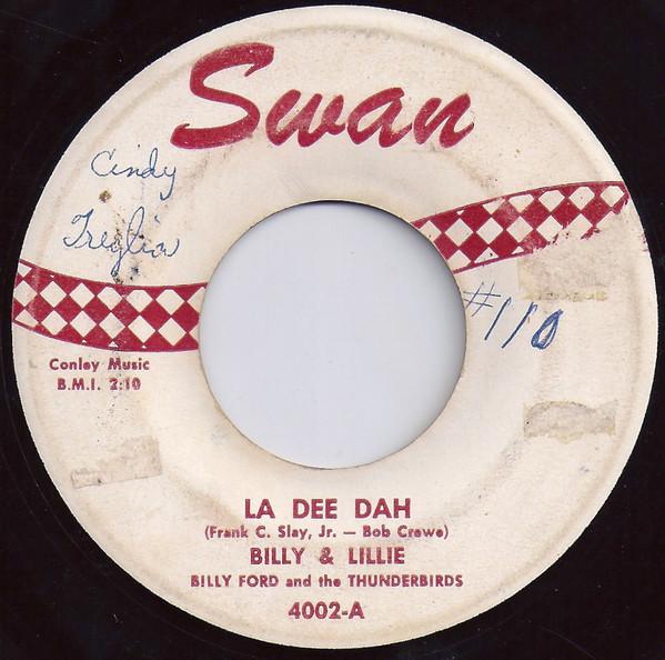 7-дюймовая пластинка BILLY & LILLIE / BILLY FORD & THE T - La Dee Dah / The Monster 4002 Swan 1957 US Рок Б/У
7-дюймовая пластинка BILLY & LILLIE / BILLY FORD & THE T - La Dee Dah / The Monster 4002 Swan 1957 US Рок Б/У