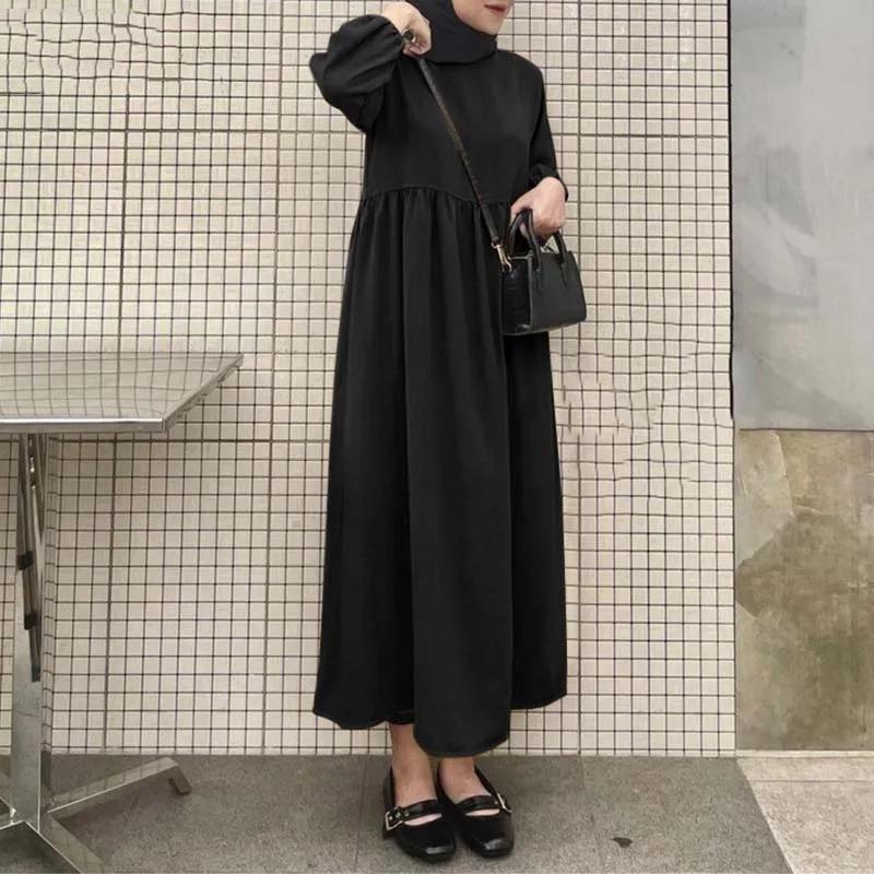 2024 Однотонное Свободное Платье-Пуловер Макси для Мусульманок L
2024 Однотонное Свободное Платье-Пуловер Макси для Мусульманок L