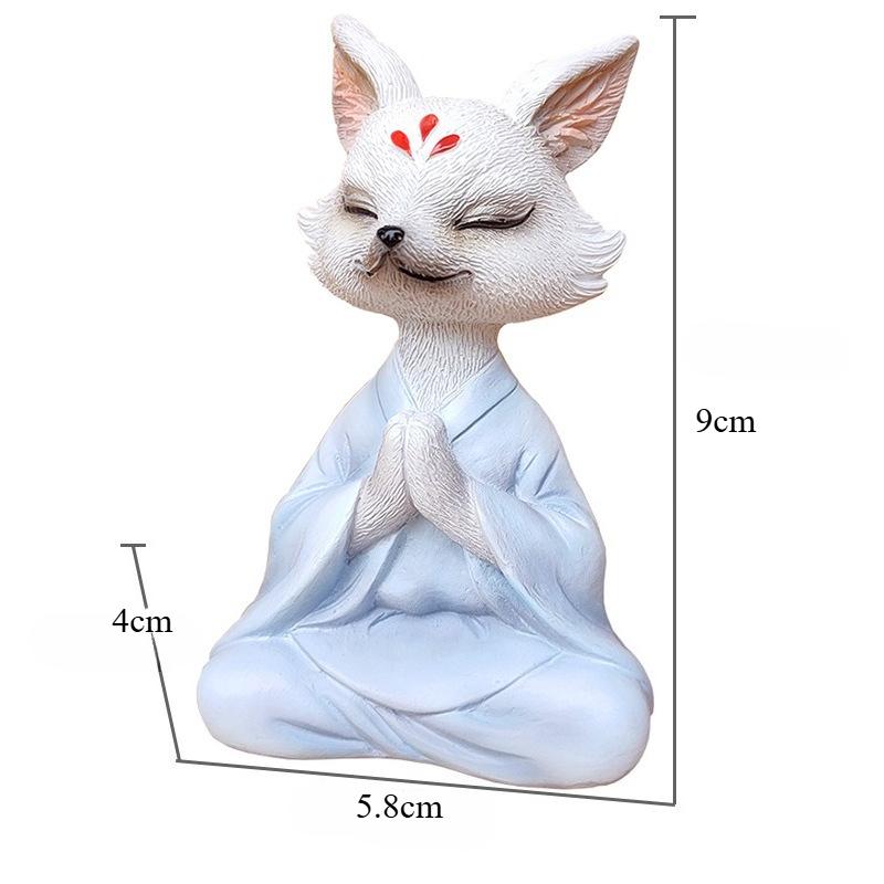 Hot Sales Animal Resin Crafts Sitting Meditation White Fox Meditation Garden Bonsai Decoration Courtyard Landscaping Decoration
Hot Sales Animal Resin Crafts Sitting Meditation White Fox Meditation Garden Bonsai Decoration Courtyard Landscaping Decoration