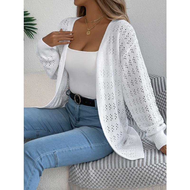 Однотонный, Ажурный фонарь, Кардиган с длинными рукавами, Пальто средней длины для женской одежды на осень и зиму XL белый
Однотонный, Ажурный фонарь, Кардиган с длинными рукавами, Пальто средней длины для женской одежды на осень и зиму XL белый