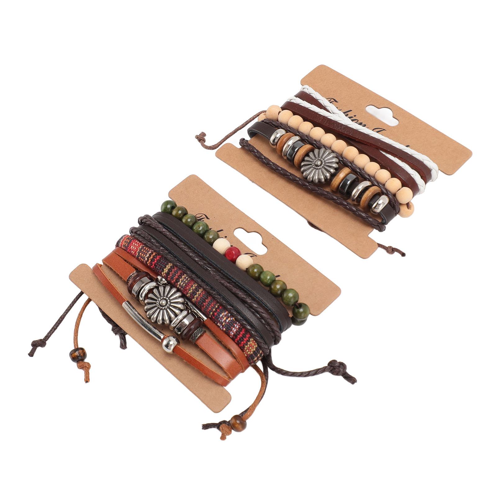 7 шт. Плетеный браслет из ПУ кожи для мужчин и женщин, многослойный, винтажный, из пеньковых шнуров, с деревянными бусинами, плетеный браслет-манжета на запястье
7 шт. Плетеный браслет из ПУ кожи для мужчин и женщин, многослойный, винтажный, из пеньковых шнуров, с деревянными бусинами, плетеный браслет-манжета на запястье