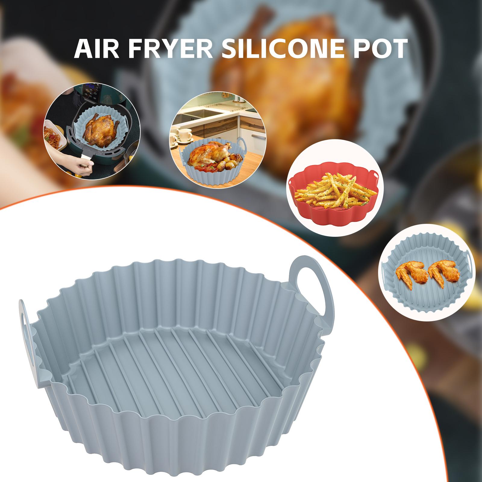 2 Pack Air Fryer Silicone Basket Bowl, Reusable Baking Tray Oven Accessories, Replacement of Disposable Parchment Paper Liners
2 Pack Air Fryer Silicone Basket Bowl, Reusable Baking Tray Oven Accessories, Replacement of Disposable Parchment Paper Liners